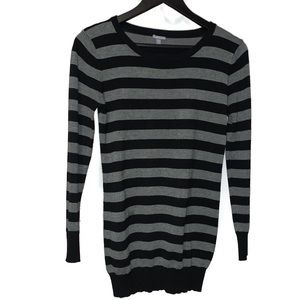 Charlotte Russe Pullover Sweater Black/Gray Medium
